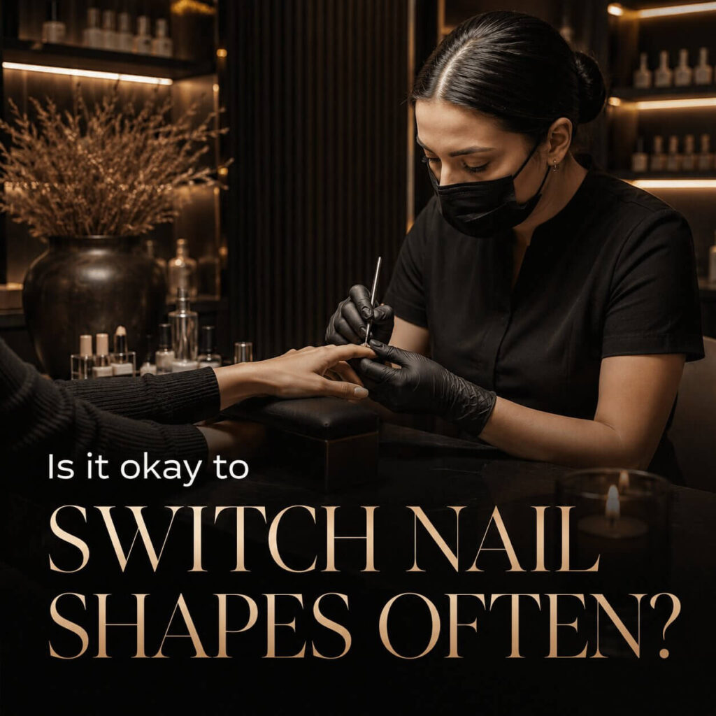 Different nail shapes shaped and filed at Happy Nail and Spa in Kissimmee, FL